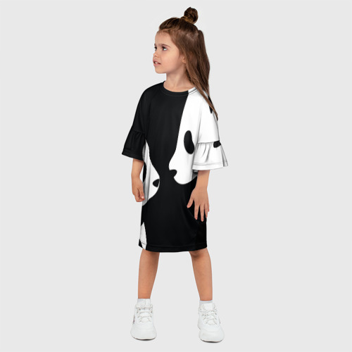 Детское платье 3D с принтом Panda, фото на моделе #1