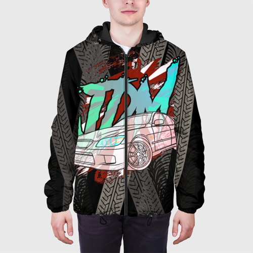 Мужская куртка 3D с принтом JDM Toyota Altezza, вид сбоку #3