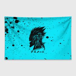 Флаг-баннер Профиль Рюка на голубом фоне