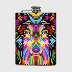 Фляга Neon wolf - art