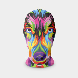 Маска карнавальная 3D Neon wolf - art
