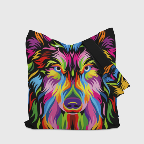 Шоппер 3D Neon wolf - art - фото 5