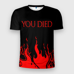 Мужская футболка 3D Slim You died