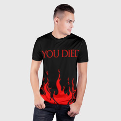 Мужская футболка 3D Slim You died - фото 2