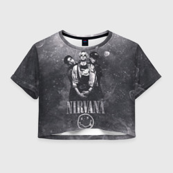 Женская футболка Crop-top 3D Nirvana