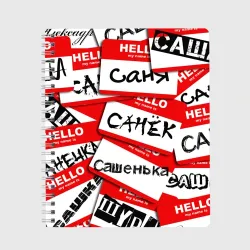 Тетрадь Hello, my name is