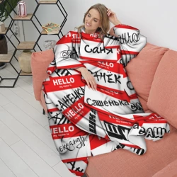 Плед с рукавами Hello, my name is - фото 2