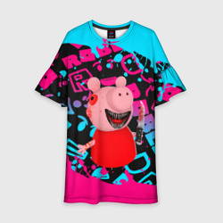 Детское платье 3D Roblox Piggy Свинка Пигги