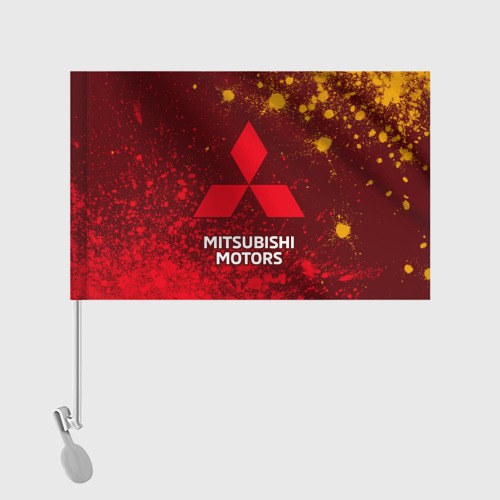 Флаг для автомобиля Mitsubishi Митсубиси - фото 2