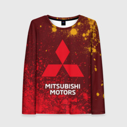 Женский лонгслив 3D Mitsubishi Митсубиси