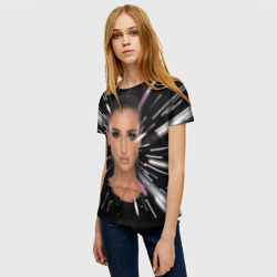 Женская футболка 3D Ольга Бузова - фото 2