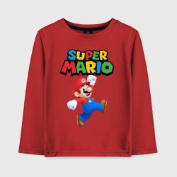 Детский лонгслив хлопок Super Mario