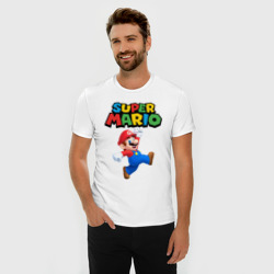 Мужская футболка хлопок Slim Super Mario - фото 2