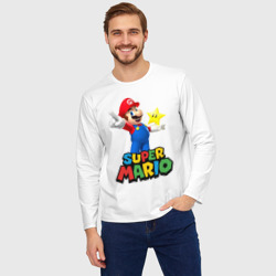Мужской лонгслив oversize хлопок Super Mario - фото 2