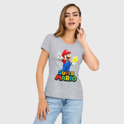 Женская футболка хлопок Slim Super Mario - фото 2