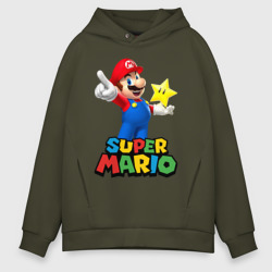 Мужское худи Oversize хлопок Super Mario