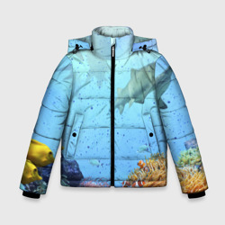 Зимняя куртка для мальчиков 3D Акулы