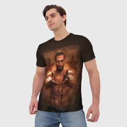 Мужская футболка 3D Врата Эдема на спине - фото 2