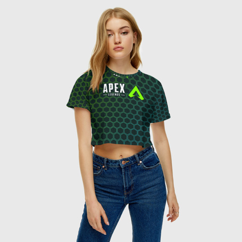 Женская футболка Crop-top 3D APEX LEGENDS / АПЕКС ЛЕГЕНД, цвет 3D печать - фото 4