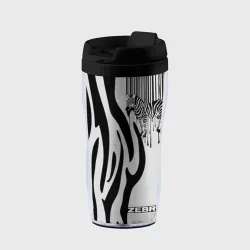 Термокружка-непроливайка Zebra