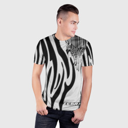 Мужская футболка 3D Slim Zebra - фото 2