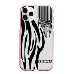 Чехол для iPhone 11 Pro Max матовый Zebra