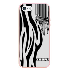 Чехол для iPhone 5/5S матовый Zebra