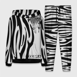 Zebra – Женский костюм с толстовкой 3D с принтом купить со скидкой в -25%