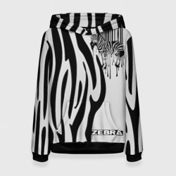 Женская толстовка 3D Zebra