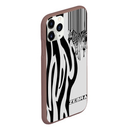 Чехол для iPhone 11 Pro Max матовый Zebra - фото 2