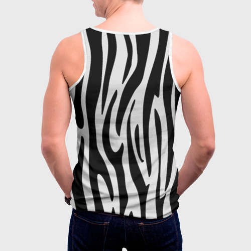 Мужская майка 3D Zebra, цвет 3D печать - фото 4
