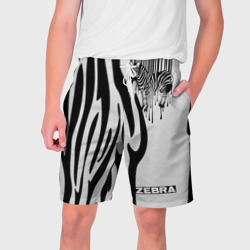 Мужские шорты 3D Zebra