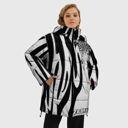 Женская зимняя куртка Oversize Zebra - фото 2