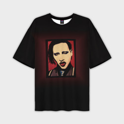 Мужская футболка oversize 3D Marilyn Manson