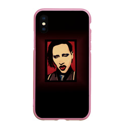 Чехол для iPhone XS Max матовый Marilyn Manson