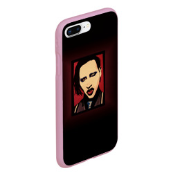 Чехол для iPhone 7Plus/8 Plus матовый Marilyn Manson - фото 2