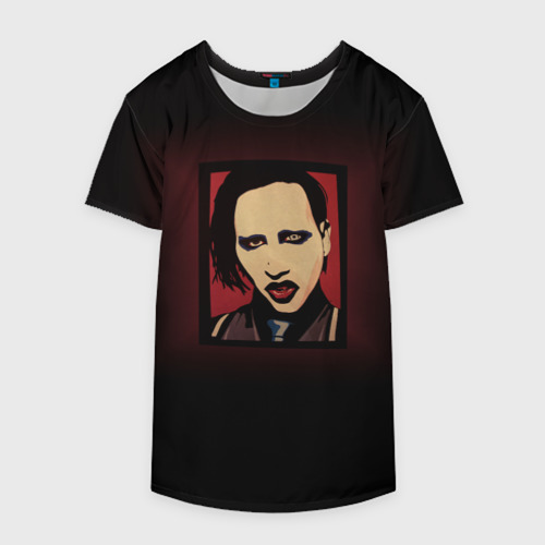 Накидка на куртку 3D Marilyn Manson, цвет 3D печать - фото 4