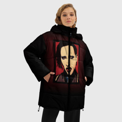 Женская зимняя куртка Oversize Marilyn Manson - фото 2