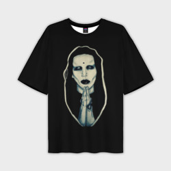 Мужская футболка oversize 3D Marilyn Manson