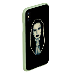 Чехол для iPhone XS Max матовый Marilyn Manson - фото 2