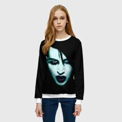 Женский свитшот 3D Marilyn Manson - фото 2