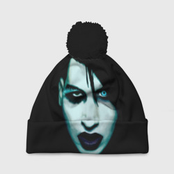 Шапка 3D c помпоном Marilyn Manson