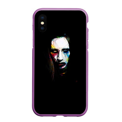 Чехол для iPhone XS Max матовый Marilyn Manson