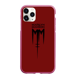 Чехол для iPhone 11 Pro Max матовый Marilyn Manson