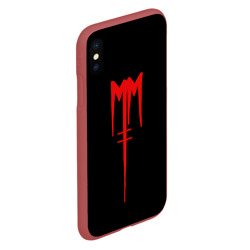 Чехол для iPhone XS Max матовый Marilyn Manson - фото 2