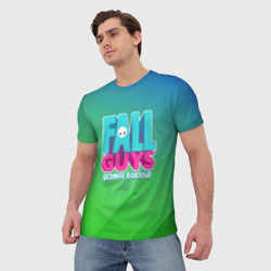Мужская футболка 3D Fall Guys - фото 2