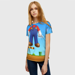 Женская футболка 3D Mario - фото 2