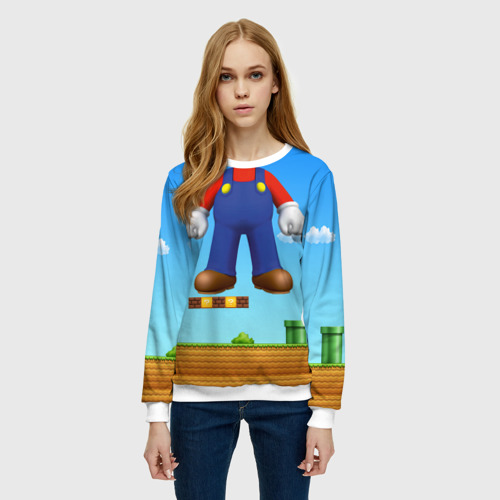 Женский свитшот 3D Mario, цвет 3D печать - фото 3