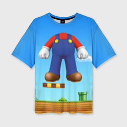 Женская футболка oversize 3D Mario