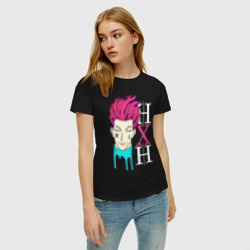 Женская футболка хлопок H x H лого - фото 2